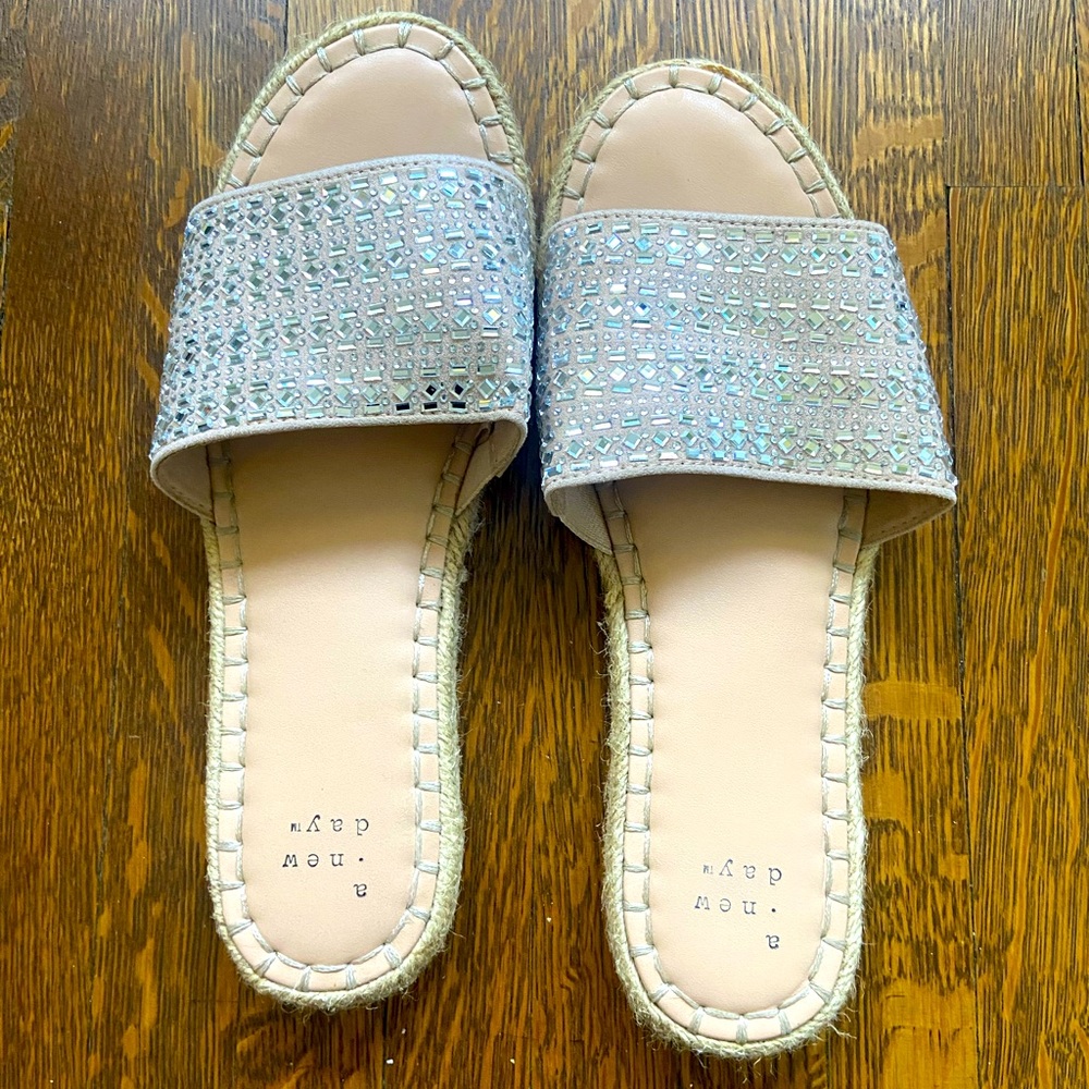 Crystal Sandals sz 7